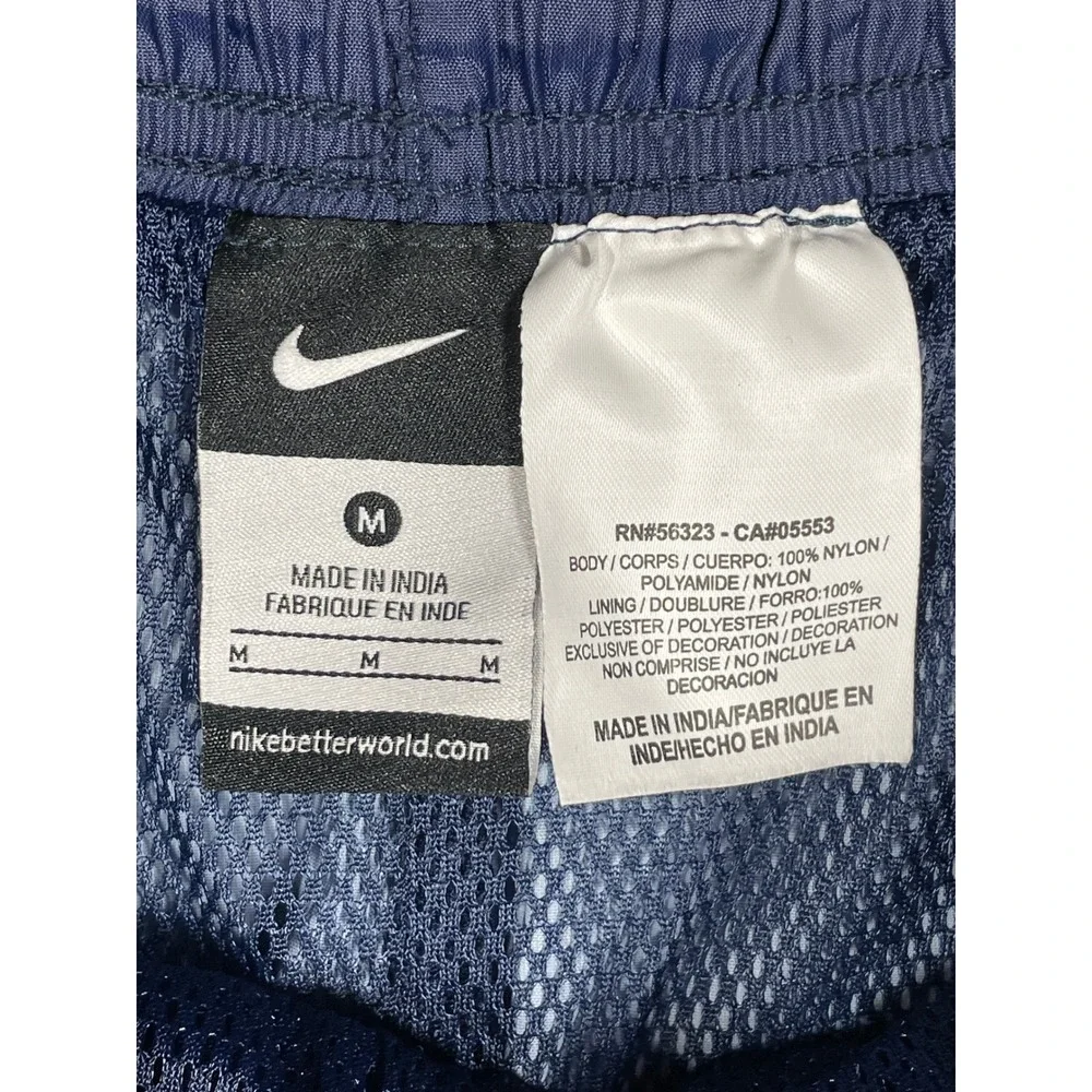 Nike Villanova Rowing Mens Medium Navy Blue Windbreaker Track Pants Vintage
